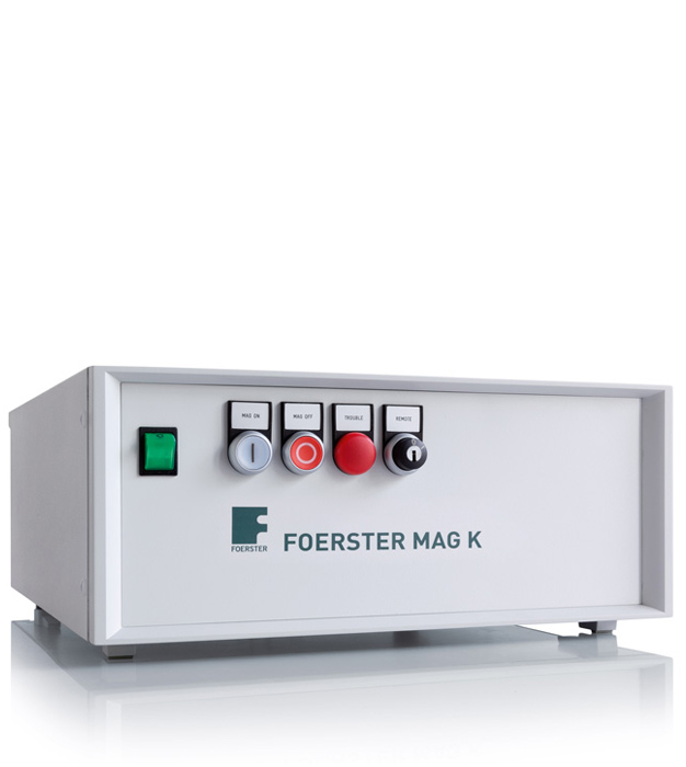 Non-destructive eddy current testing of long products with DEFECTOMAT